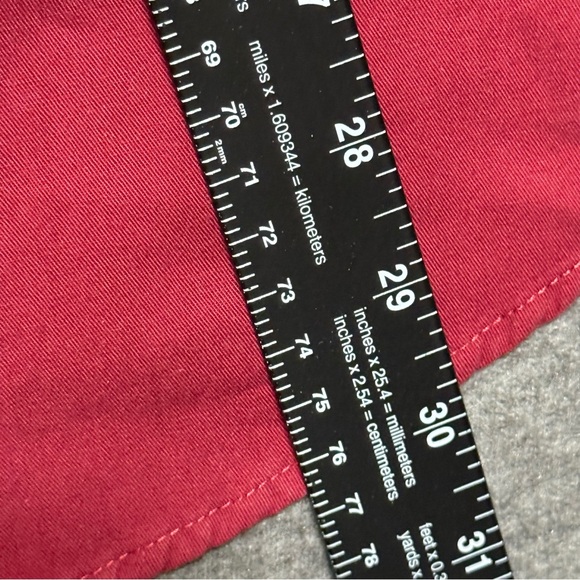 Dockers Men's Burgundy Button-Down Shirt Short Sleeve Shirt Wrinkle Free XXL - Picture 7 of 9